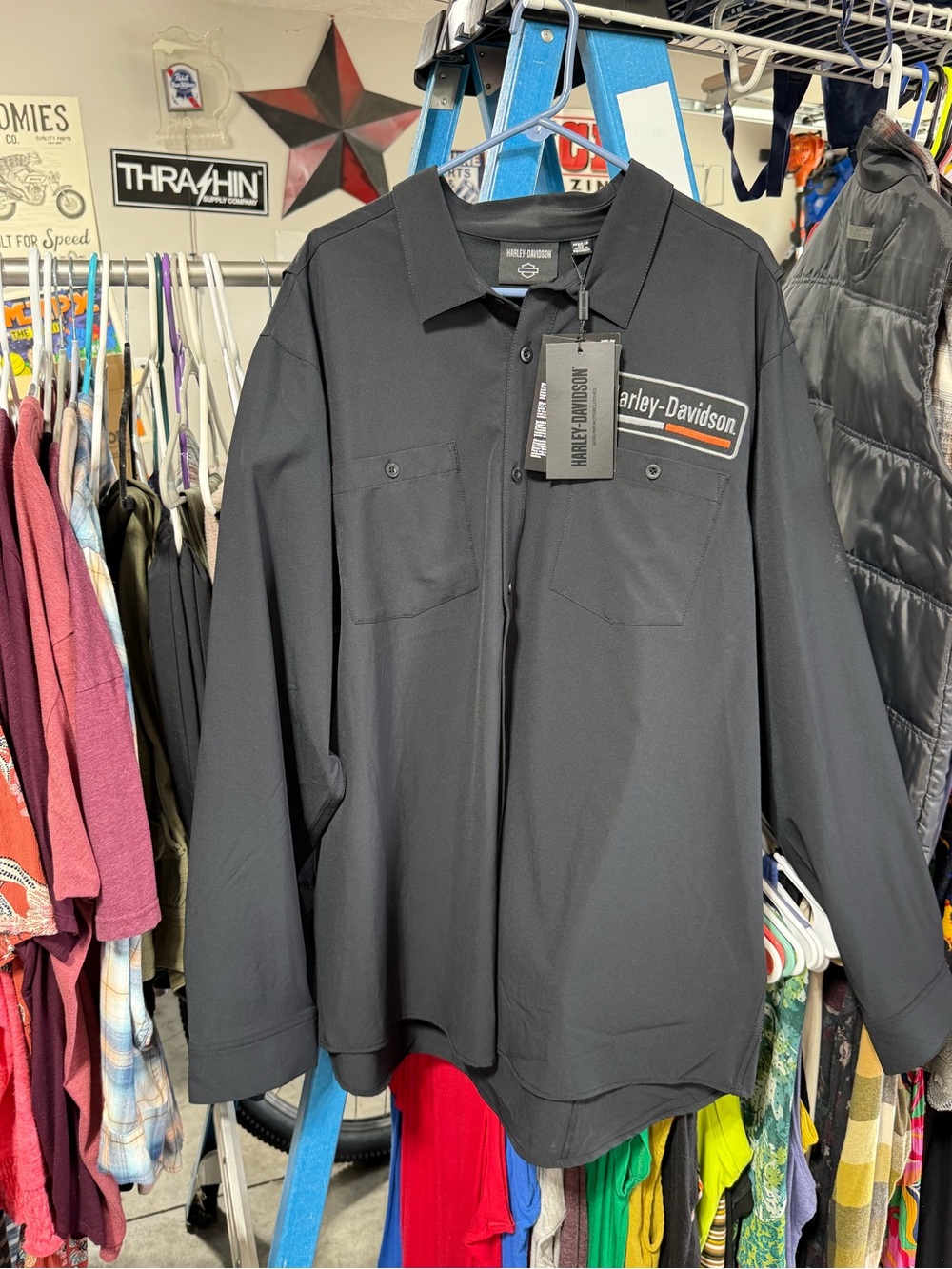 Harley-Davidson Black Workshirt with Logo Patch